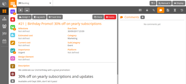 Birthday Promotion! 30% off on yearly subscriptions