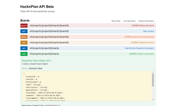 HacknPlan API public beta is out!