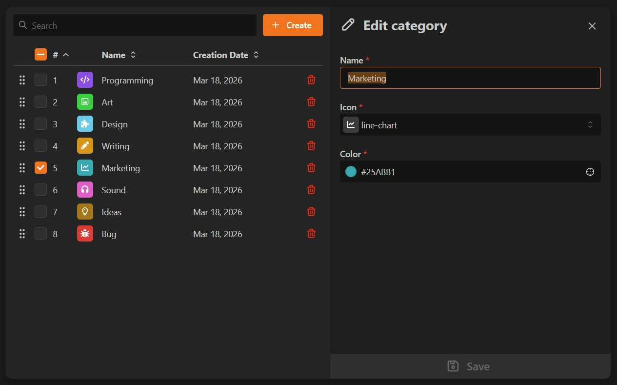 Custom workflow settings for production data